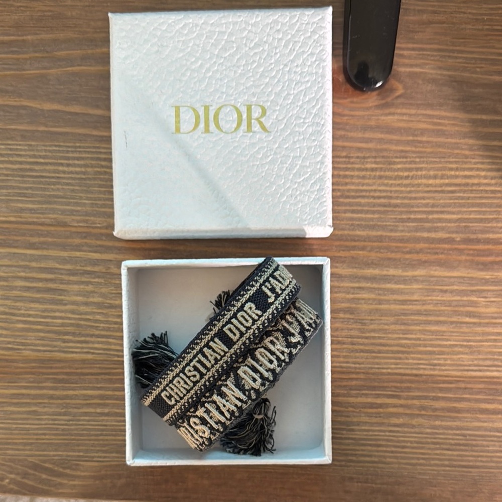 Navy blue Christian Dior Bracelet Set - Picture 2 of 2
